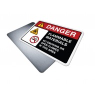 Flammable Materials - No Smoking or Open Flames